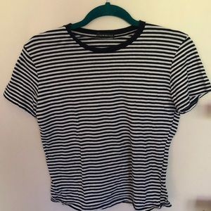 Brandy Melville navy and white stripe shirt!